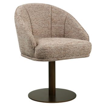 - Eetkamerstoel Beverly mocca linear swivel