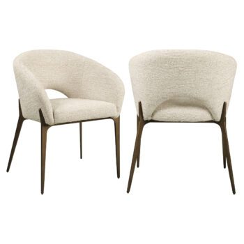 - Eetkamerstoel Kenzi natural linear fire retardant