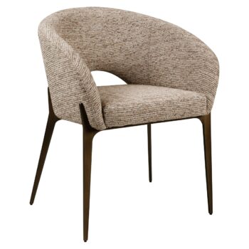 - Eetkamerstoel Kenzi mocca linear fire retardant