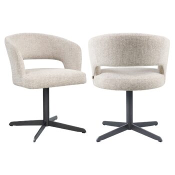 - Eetkamerstoel Blanca natural fancy fire retardant