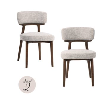 - Eetkamerstoel Basker natural fancy fire retardant (Set of 2)