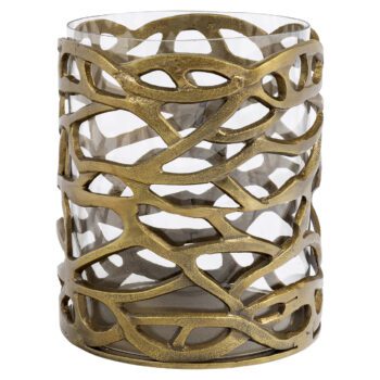 - Windlicht Mase brass antique