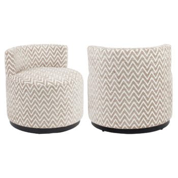 - Lounge stoel Franny sand chevron