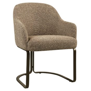 - Eetkamerstoel Hadley brown tweed fire retardant