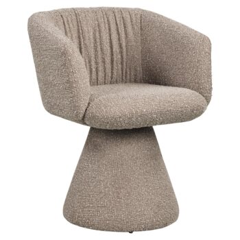 - Eetkamerstoel Madeline mocca chunky swivel