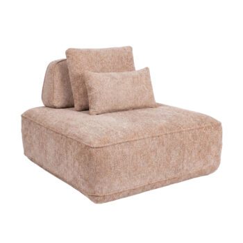 - Bank Tudor mocca boldweave 1-seater movable backrest