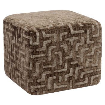 - Poef & Voetenbank Ciela brown labyrinth