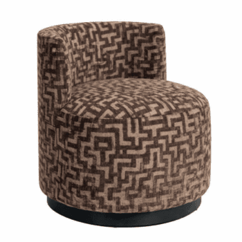 - Lounge stoel Franny brown labyrinth